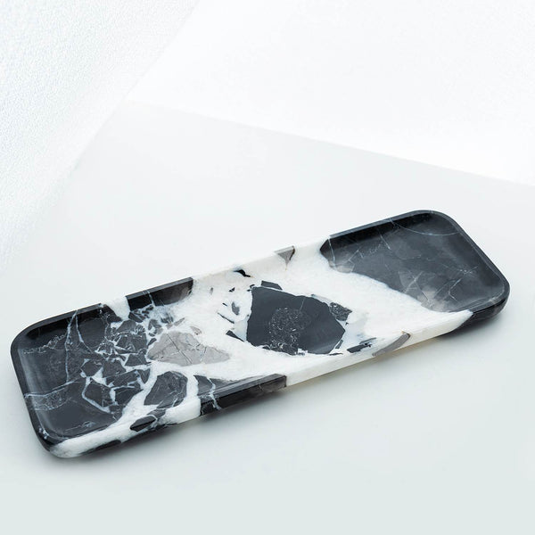 Napoleon Black Marble Rectangular Tray-Used by Luxury Brands